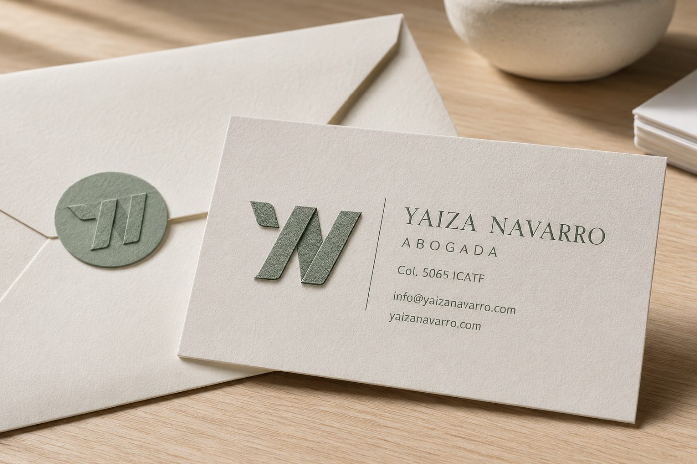 Papelería de marca: carta con membrete y sobre